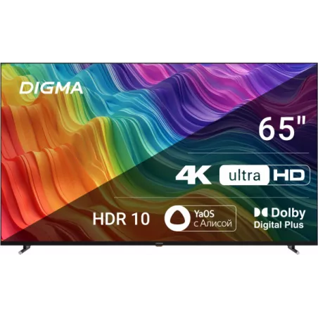 Купить телевизор LED Digma DM-LED65UBB33 в Москве, смотреть цены DM-LED65UBB33  в интернет-магазине goldbyte.ru