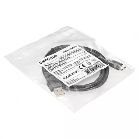 Купить кабель USB 2.0 Exegate EX-CC-USB2-AMCM-2.0 в Москве, смотреть цены EX294770RUS в интернет-магазине goldbyte.ru