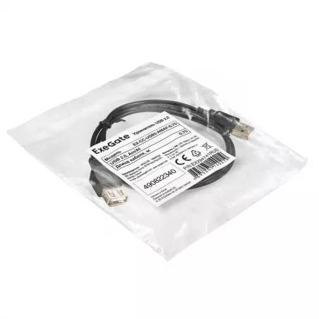 Купить удлинитель Exegate EX-CC-USB2-AMAF-0.75 в Москве, смотреть цены EX294741RUS в интернет-магазине goldbyte.ru