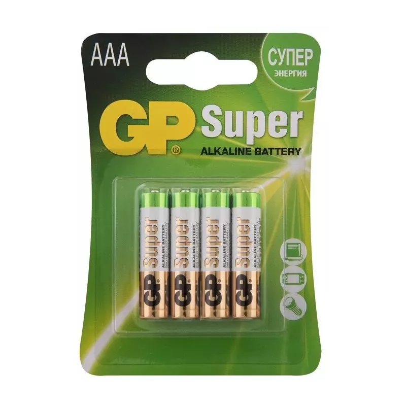 Купить батарейка GP Super Alkaline 24A LR03 в Москве, смотреть цены 24A-CR4 в интернет-магазине goldbyte.ru