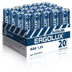 Купить батарейка Ergolux LR03 BP20 в Москве, смотреть цены Ergolux 14674 в интернет-магазине goldbyte.ru