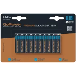 Купить батарейка GoPower ULTRA LR03 в Москве, смотреть цены 00-00026397 в интернет-магазине goldbyte.ru