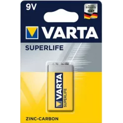 Купить батарейка Varta SUPERLIFE Крона 6F22 в Москве, смотреть цены 02022101411 в интернет-магазине goldbyte.ru
