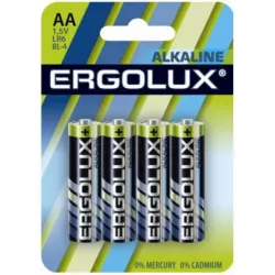 Купить батарейка Ergolux LR6 BL-4 в Москве, смотреть цены  в интернет-магазине goldbyte.ru