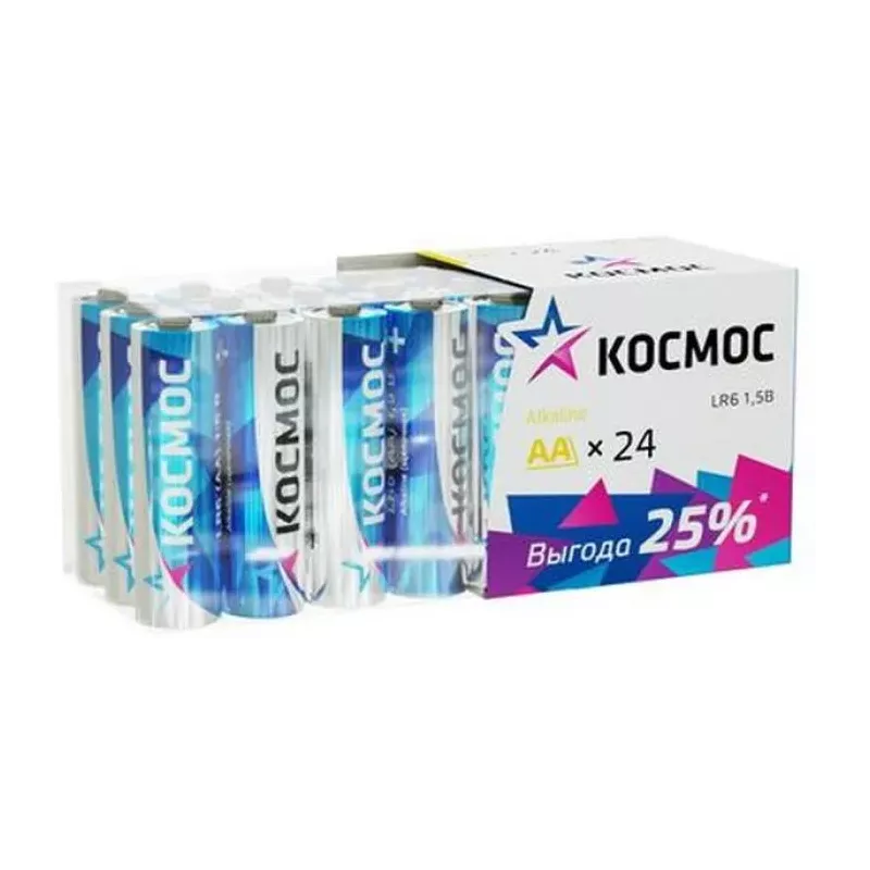 Купить батарейка Космос KOCLR6_24BOX в Москве, смотреть цены  в интернет-магазине goldbyte.ru
