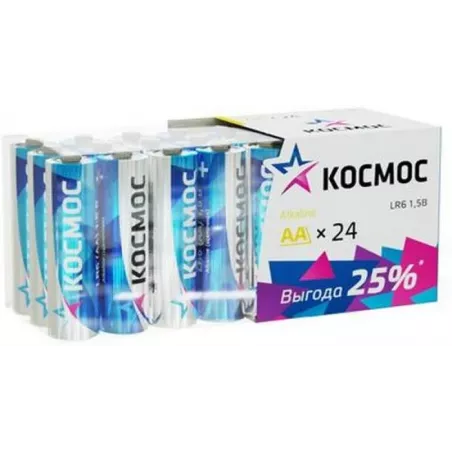 Купить батарейка Космос KOCLR6_24BOX в Москве, смотреть цены  в интернет-магазине goldbyte.ru