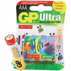 Купить батарейка GP Ultra Alkaline 24AU LR03 в Москве, смотреть цены 24AUGL-2CR4 в интернет-магазине goldbyte.ru