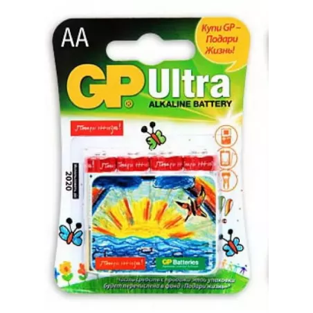 Купить батарейка GP Ultra Alkaline 15AU LR6 в Москве, смотреть цены 15AUGL-2CR4 в интернет-магазине goldbyte.ru