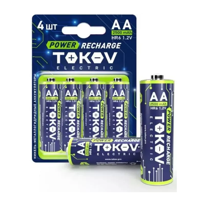 Купить аккумулятор TOKOV ELECTRIC TKE-NMA-HR6/B4 в Москве, смотреть цены  в интернет-магазине goldbyte.ru