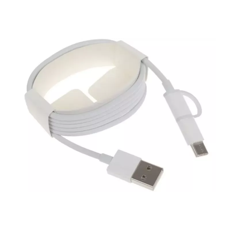 Купить кабель интерфейсный Xiaomi Mi 2-in-1 USB Cable Micro-USB to Type-C в Москве, смотреть цены SJV4082TY в интернет-магазине 