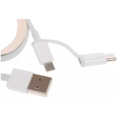 Купить кабель интерфейсный Xiaomi Mi 2-in-1 USB Cable Micro-USB to Type-C в Москве, смотреть цены SJV4082TY в интернет-магазине 