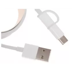 Купить кабель интерфейсный Xiaomi Mi 2-in-1 USB Cable Micro-USB to Type-C в Москве, смотреть цены SJV4082TY в интернет-магазине 