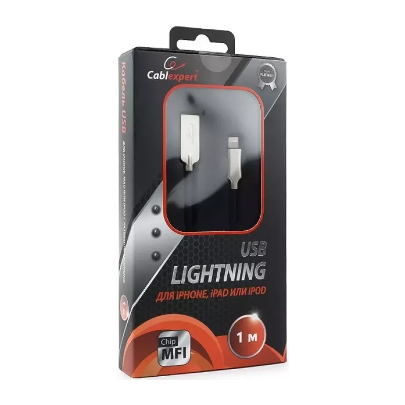 Купить кабель интерфейсный USB 2.0 Cablexpert CC-P-APUSB02Bk-1M в Москве, смотреть цены  в интернет-магазине goldbyte.ru