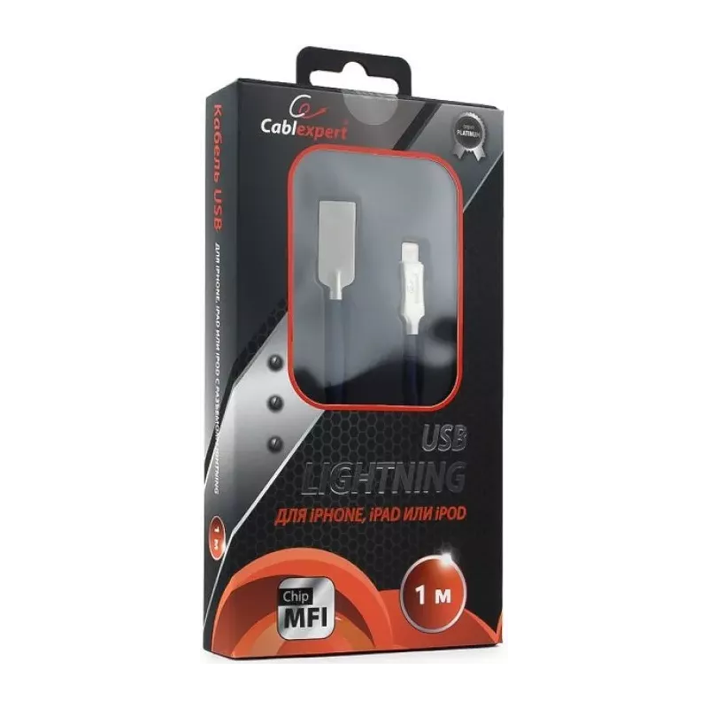 Купить кабель интерфейсный USB 2.0 Cablexpert CC-P-APUSB02Bl-1M в Москве, смотреть цены  в интернет-магазине goldbyte.ru
