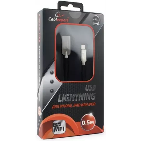 Купить кабель интерфейсный USB 2.0 Cablexpert CC-P-APUSB02Bk-0.5M в Москве, смотреть цены  в интернет-магазине goldbyte.ru