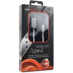 Купить кабель интерфейсный USB 2.0 Cablexpert CC-P-USBC02W-1.8M в Москве, смотреть цены  в интернет-магазине goldbyte.ru