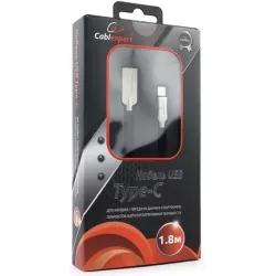 Купить кабель интерфейсный USB 2.0 Cablexpert CC-P-USBC02Bk-1.8M в Москве, смотреть цены  в интернет-магазине goldbyte.ru