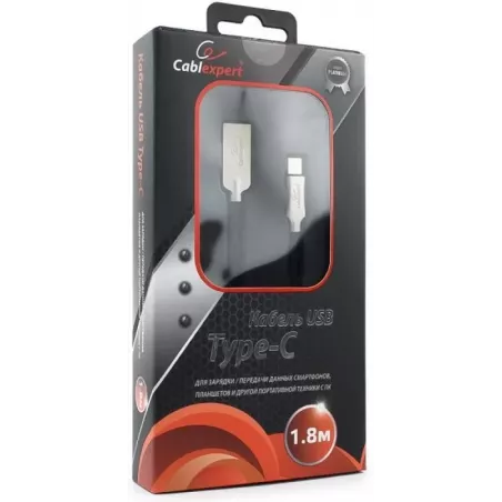 Купить кабель интерфейсный USB 2.0 Cablexpert CC-P-USBC02Bk-1.8M в Москве, смотреть цены  в интернет-магазине goldbyte.ru