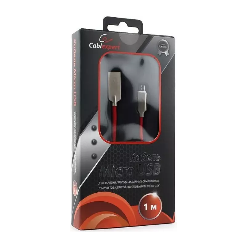 Купить кабель интерфейсный USB 2.0 Cablexpert CC-P-mUSB02R-1M в Москве, смотреть цены  в интернет-магазине goldbyte.ru
