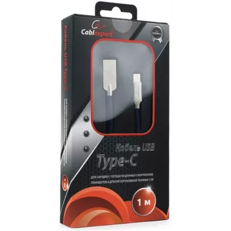 Купить кабель интерфейсный USB 2.0 Cablexpert CC-P-USBC02Bl-1M в Москве, смотреть цены  в интернет-магазине goldbyte.ru