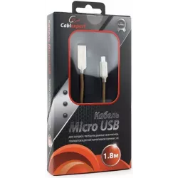 Купить кабель интерфейсный USB 2.0 Cablexpert CC-P-mUSB02Gd-1.8M в Москве, смотреть цены  в интернет-магазине goldbyte.ru