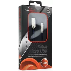 Купить кабель интерфейсный USB 2.0 Cablexpert CC-P-mUSB02Bl-1.8M в Москве, смотреть цены  в интернет-магазине goldbyte.ru