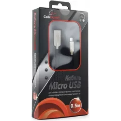 Купить кабель интерфейсный USB 2.0 Cablexpert CC-P-mUSB02Bk-0.5M в Москве, смотреть цены  в интернет-магазине goldbyte.ru