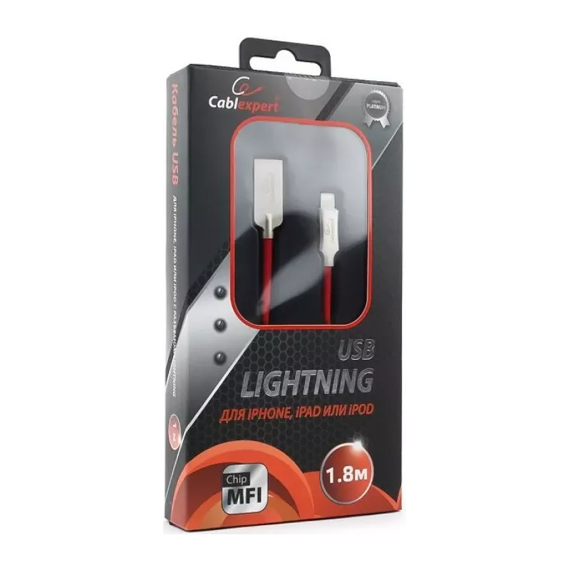 Купить кабель интерфейсный USB 2.0 Cablexpert CC-P-APUSB02R-1.8M в Москве, смотреть цены  в интернет-магазине goldbyte.ru