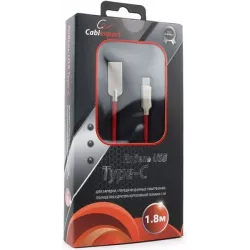Купить кабель интерфейсный USB 2.0 Cablexpert CC-P-USBC02R-1.8M в Москве, смотреть цены  в интернет-магазине goldbyte.ru
