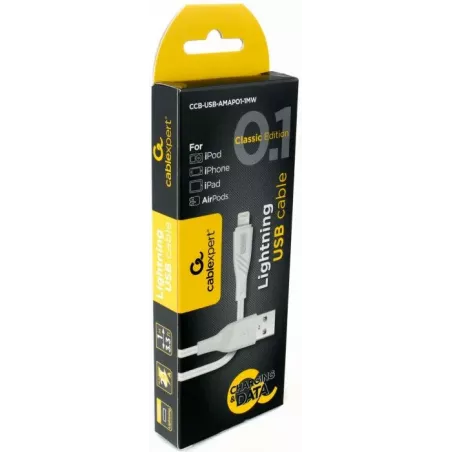 Купить кабель интерфейсный USB 2.0 Cablexpert CCB-USB-AMAPO1-1MW в Москве, смотреть цены  в интернет-магазине goldbyte.ru