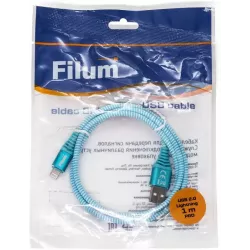Купить кабель интерфейсный USB 2.0 Filum FL-CPro-U2-AM-LM-1M-BL1 в Москве, смотреть цены  в интернет-магазине goldbyte.ru