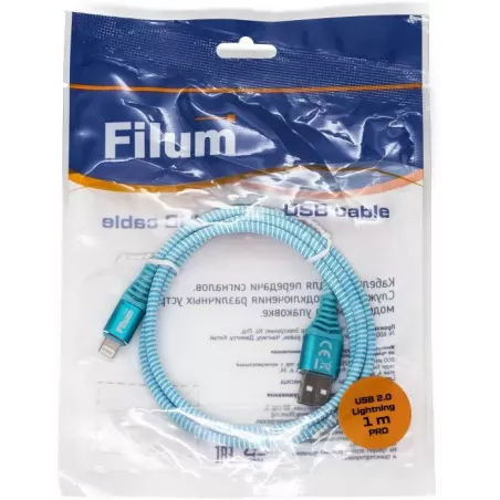 Купить кабель интерфейсный USB 2.0 Filum FL-CPro-U2-AM-LM-1M-BL1 в Москве, смотреть цены  в интернет-магазине goldbyte.ru
