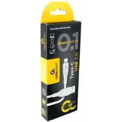 Купить кабель интерфейсный USB 2.0 Cablexpert CCB-USB2-AMCMO1-1MW в Москве, смотреть цены  в интернет-магазине goldbyte.ru