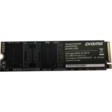 Купить накопитель SSD M.2 2280 Digma MEGA S3 в Москве, смотреть цены DGSM3256GS33T в интернет-магазине goldbyte.ru