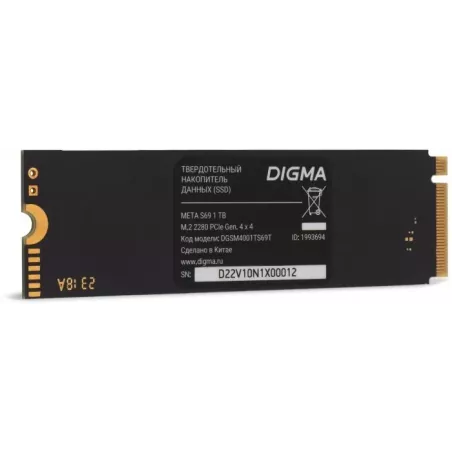 Купить накопитель SSD M.2 2280 Digma DGSM4001TS69T в Москве, смотреть цены  в интернет-магазине goldbyte.ru