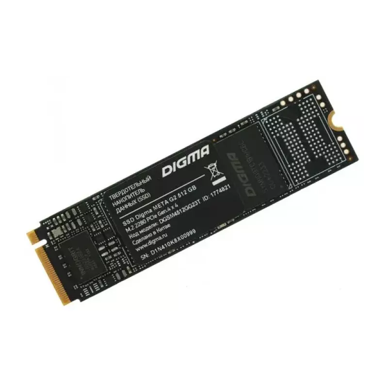 Купить накопитель SSD M.2 2280 Digma DGSM4512GG23T в Москве, смотреть цены  в интернет-магазине goldbyte.ru