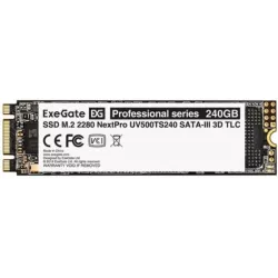 Купить накопитель SSD M.2 2280 Exegate NextPro UV500TS240 в Москве, смотреть цены EX280465RUS в интернет-магазине goldbyte.ru