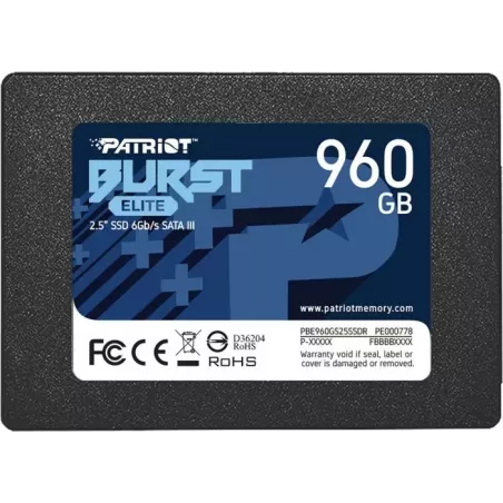 Купить накопитель SSD 2.5'' Patriot Memory PBE960GS25SSDR в Москве, смотреть цены  в интернет-магазине goldbyte.ru