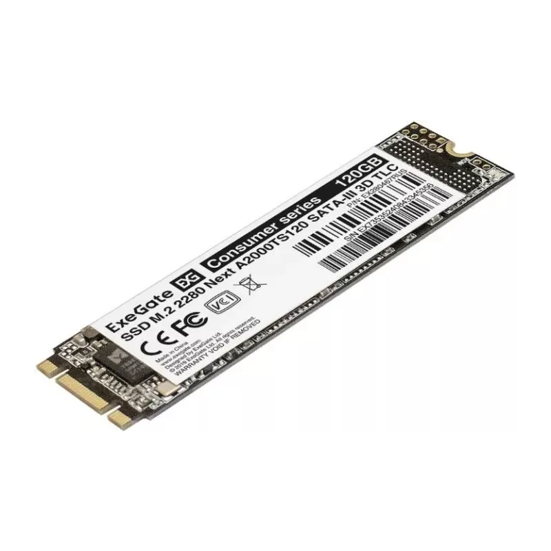 Купить накопитель SSD M.2 2280 Exegate Next A2000TS120 в Москве, смотреть цены EX280467RUS в интернет-магазине goldbyte.ru