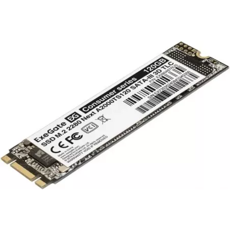 Купить накопитель SSD M.2 2280 Exegate Next A2000TS120 в Москве, смотреть цены EX280467RUS в интернет-магазине goldbyte.ru