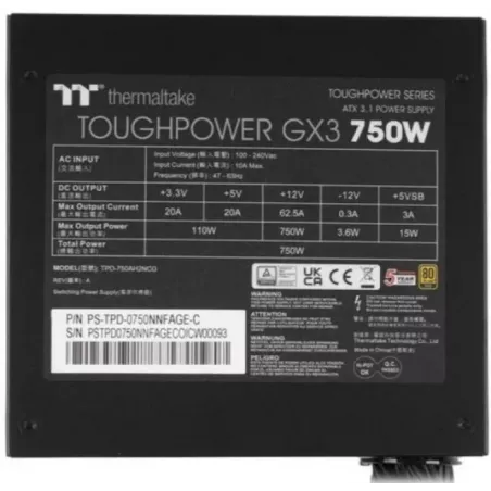 Купить блок питания ATX Thermaltake GX3 в Москве, смотреть цены PS-TPD-0750NNFAGE-C в интернет-магазине goldbyte.ru