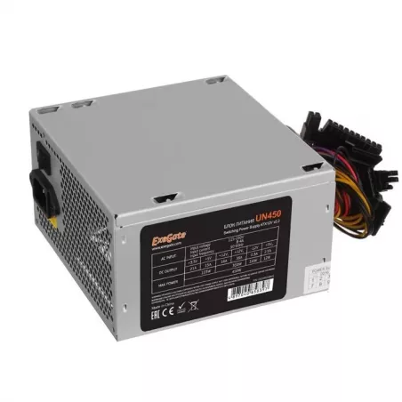 Купить блок питания ATX Exegate UN450 в Москве, смотреть цены EX244554RUS-PC в интернет-магазине goldbyte.ru