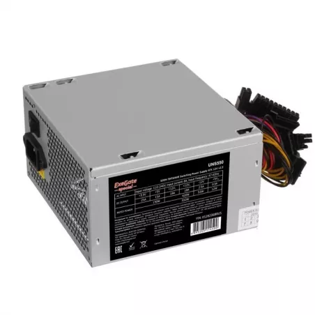 Купить блок питания ATX Exegate UNS550 в Москве, смотреть цены ES282068RUS-S в интернет-магазине goldbyte.ru
