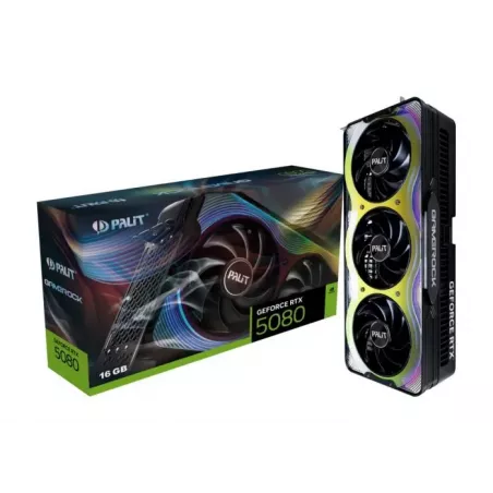 Купить видеокарта PCI-E Palit GeForce RTX 5080 GAMEROCK в Москве, смотреть цены NE75080019T2-GB2030G в интернет-магазине goldbyt