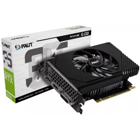 Купить видеокарта PCI-E Palit GeForce RTX 3050 StormX в Москве, смотреть цены NE63050018JE-1070F в интернет-магазине goldbyte.ru