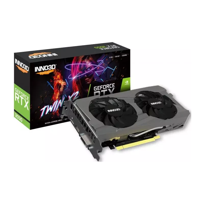 Купить видеокарта PCI-E Inno3D GeForce RTX 3050 TWIN X2 в Москве, смотреть цены N30502-08D6-1711VA41 в интернет-магазине goldbyt