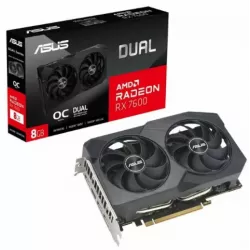 Купить видеокарта PCI-E ASUS Radeon RX 7600 Dual OC (DUAL-RX7600-O8G-V2) в Москве, смотреть цены 90YV0IH2-M0NA00 в интернет-мага