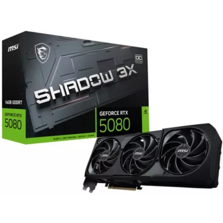 Купить видеокарта PCI-E MSI GeForce RTX 5080 SHADOW 3X OC в Москве, смотреть цены RTX 5080 16G SHADOW 3X OC в интернет-магазине 