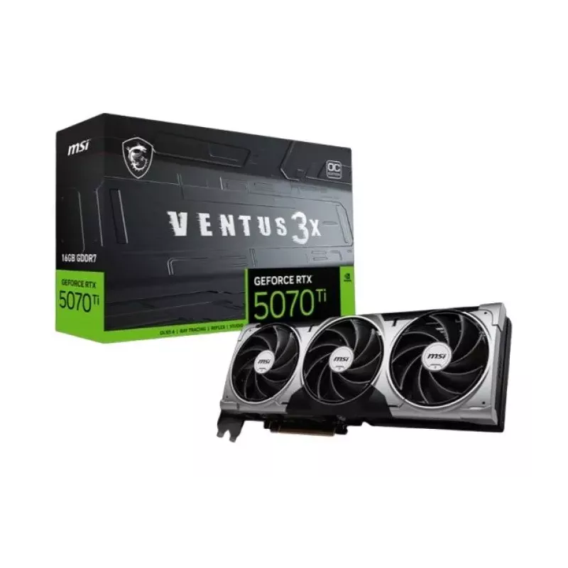 Купить видеокарта PCI-E MSI GeForce RTX 5070 TI VENTUS 3X OC PLUS в Москве, смотреть цены RTX 5070 Ti 16G VENTUS 3X OC в интерне