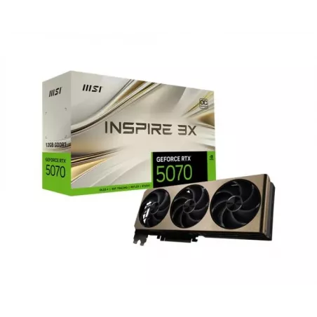 Купить видеокарта PCI-E MSI GeForce RTX 5070 INSPIRE 3X OC в Москве, смотреть цены RTX 5070 12G INSPIRE 3X OC в интернет-магазин